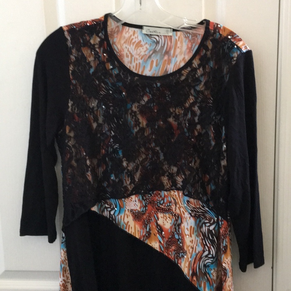 FINAL MARKDOWN Ladies embellished cactus top small